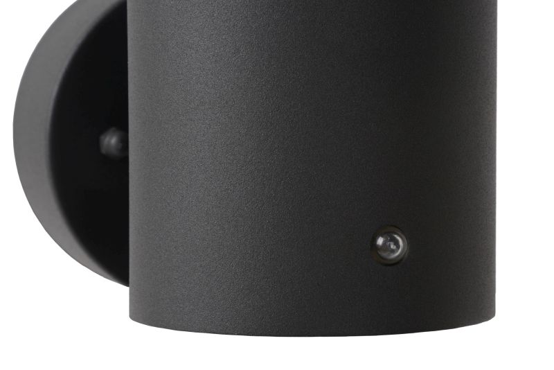 Lucide SOLID - Nástenné svietidlo Vonkajšie - Ø 9 cm - 1xE27 - IP54 - Antracit